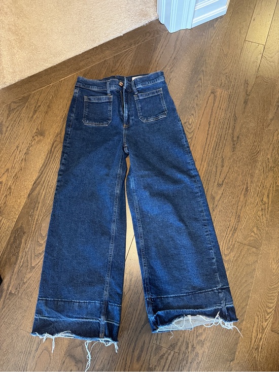 GAP Denim - NWOT GAP Wide Leg High-Rise Dark Blue stretch Jeans - Size 27